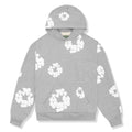 Gray D3nim T3ars Hoodie