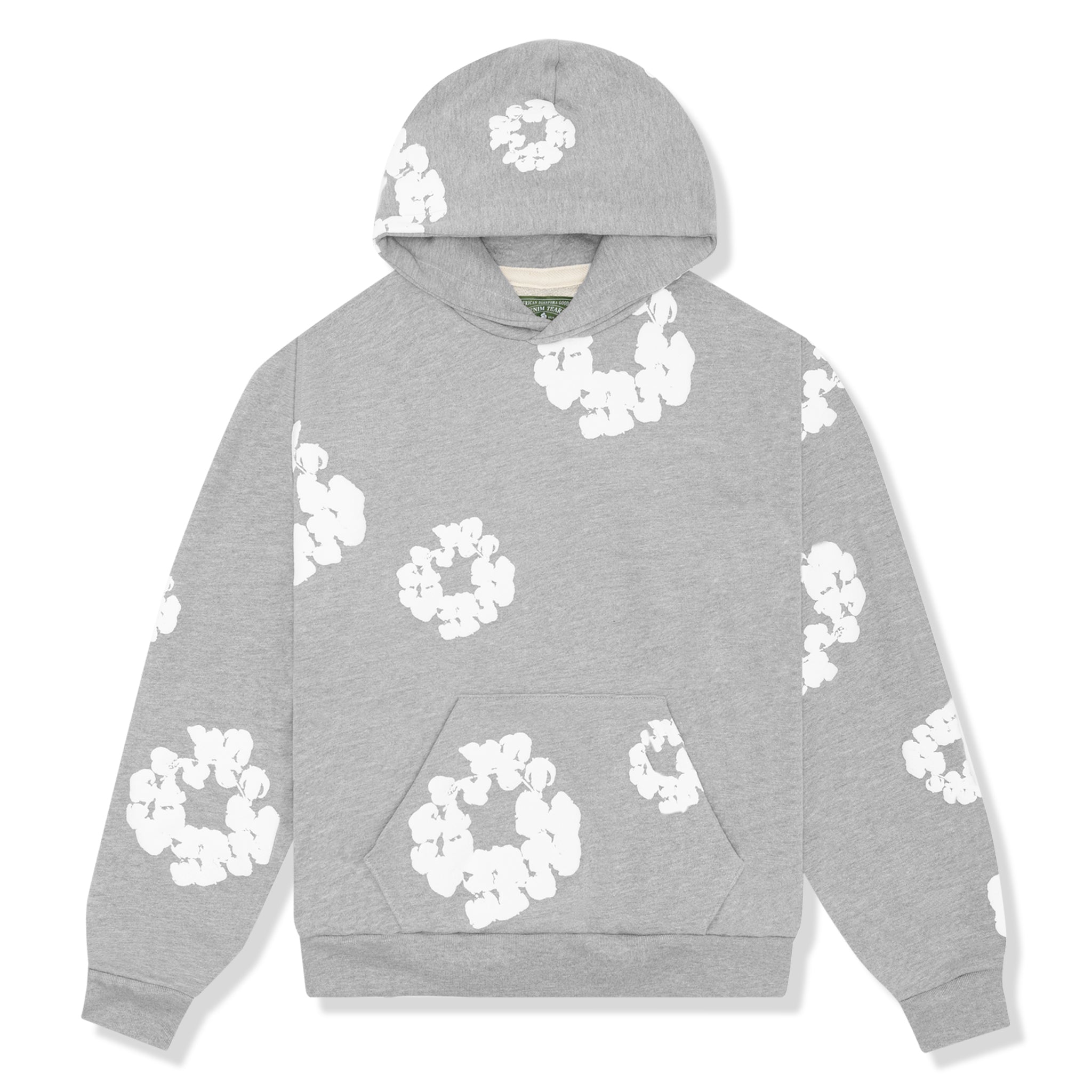 Gray D3nim T3ars Hoodie